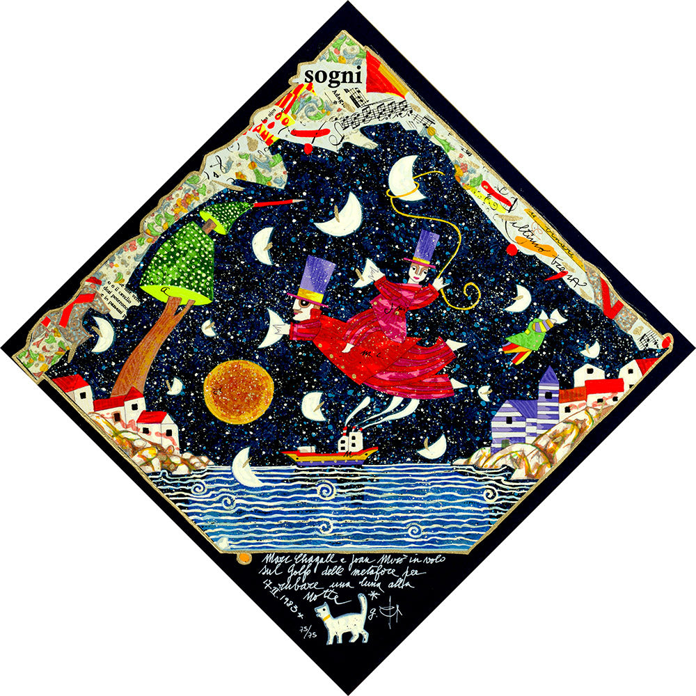Marc Chagall e Joan Mirò in volo