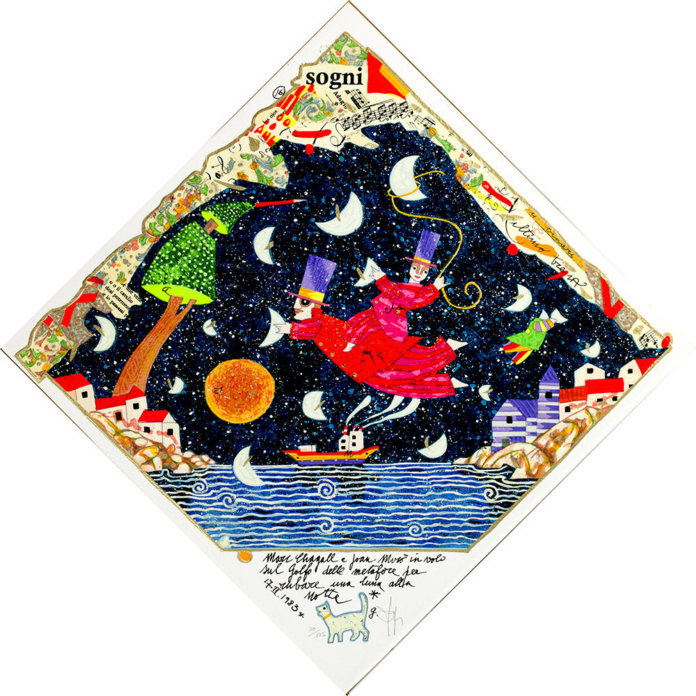 Marc Chagall e Joan Mirò in volo